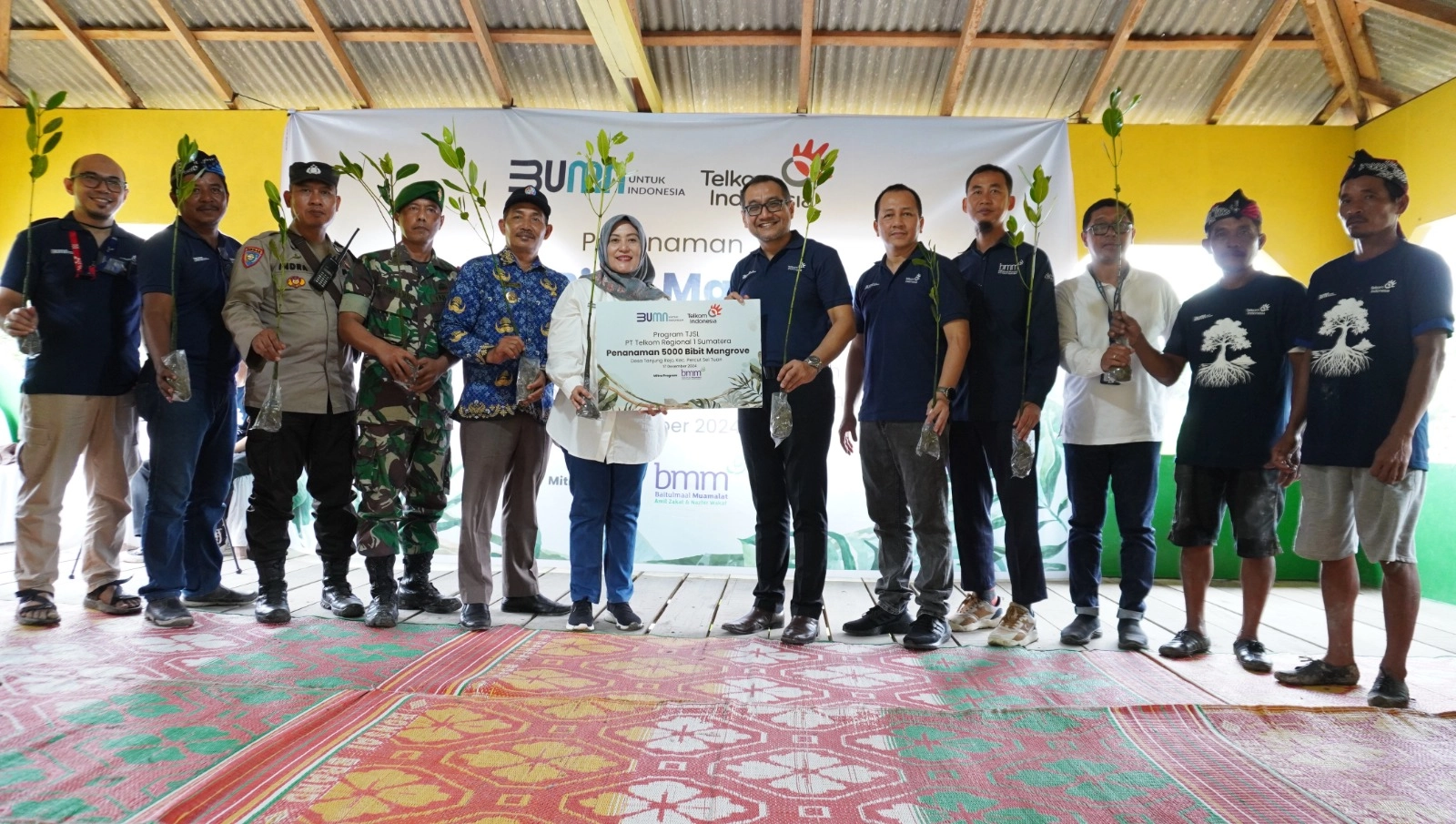 Telkom regional 1 peneneman bibit mangrove